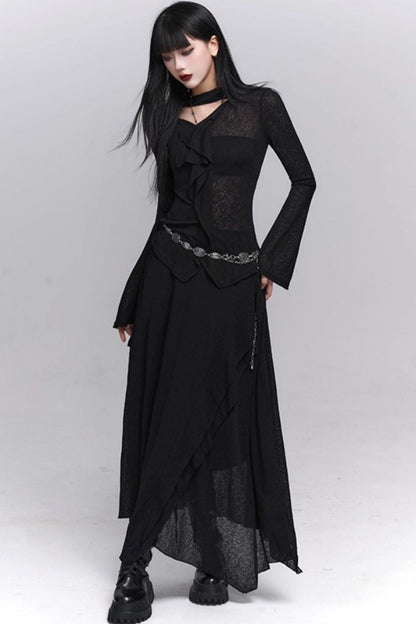 Autumn Korean Suit Skirt Set-Up