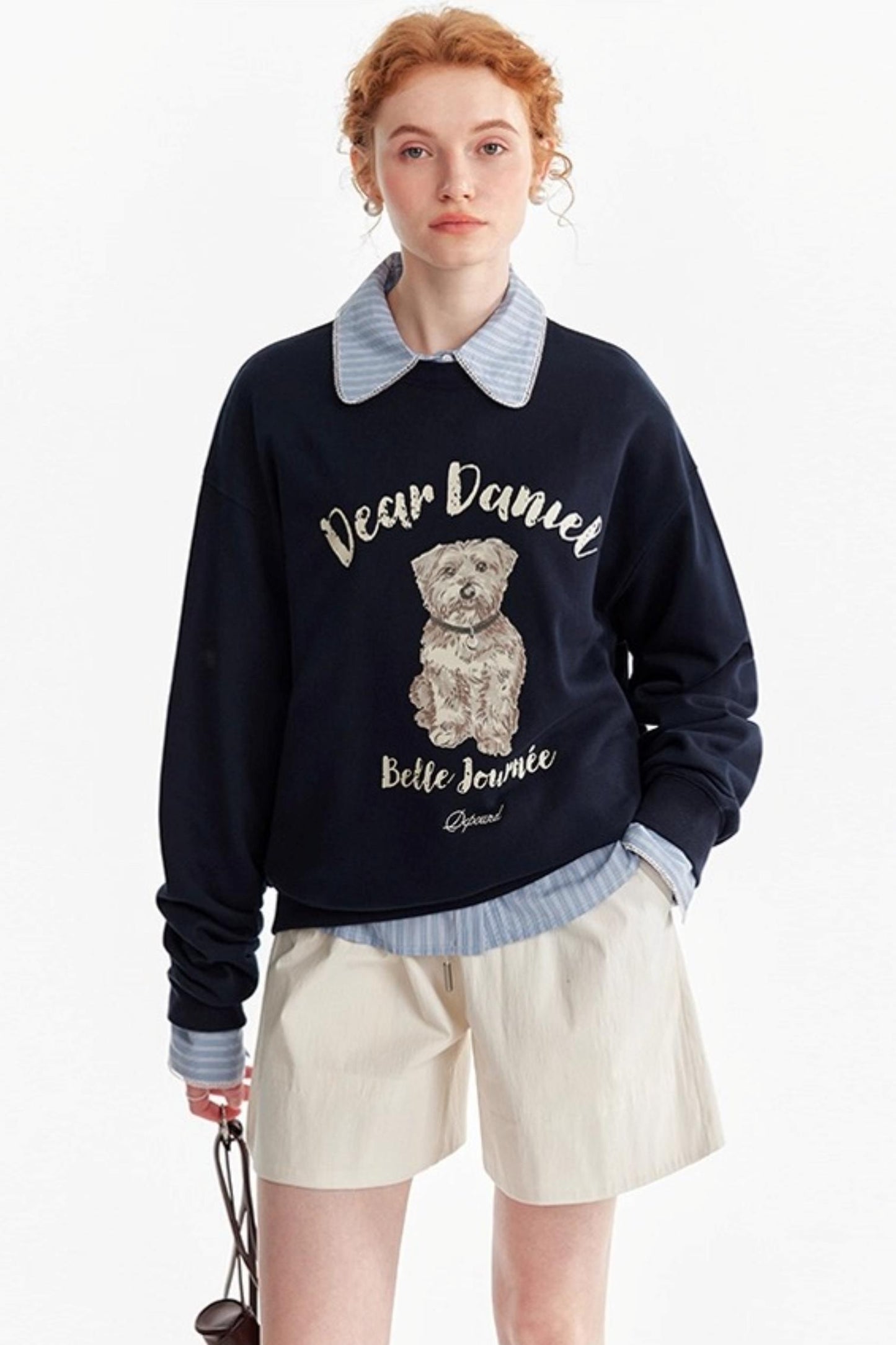 Fun Letter Print Long-Sleeved Sweatshirt
