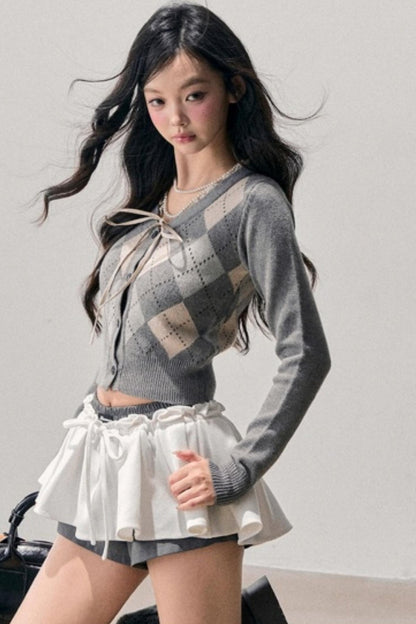 Plaid Annie Waltz Skirt