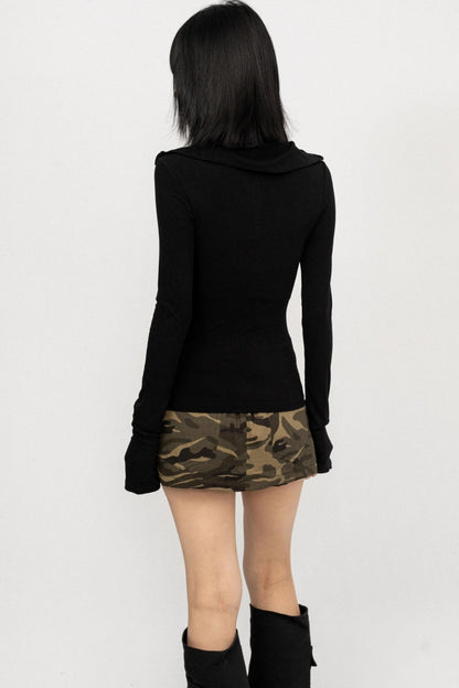 Spice Hooded Long Sleeve Tee