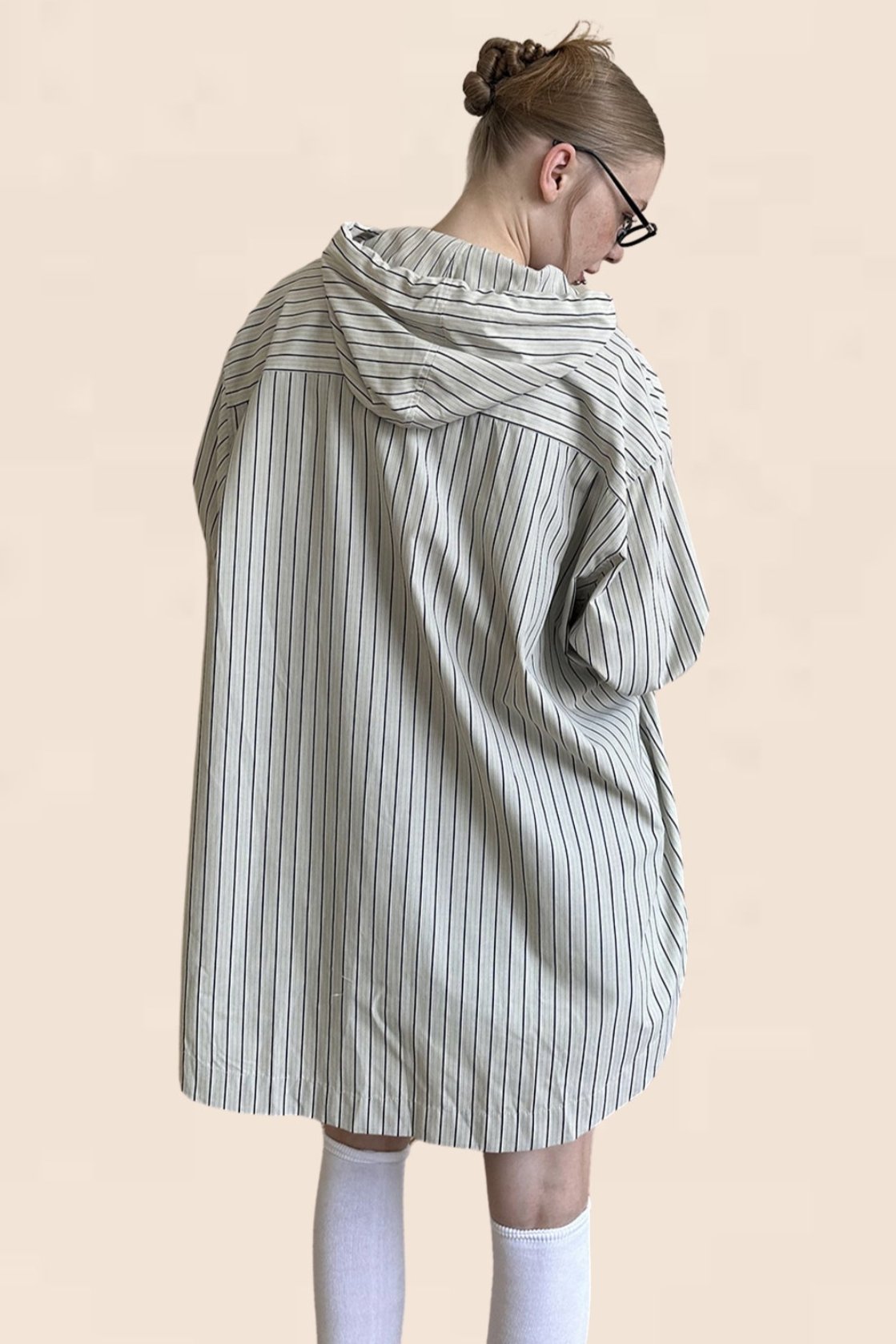 Retro Vertical Stripe Long Sleeve Shirt