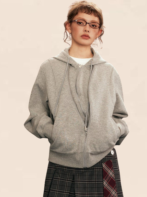 Other Material Loose Long-Sleeved Jacket