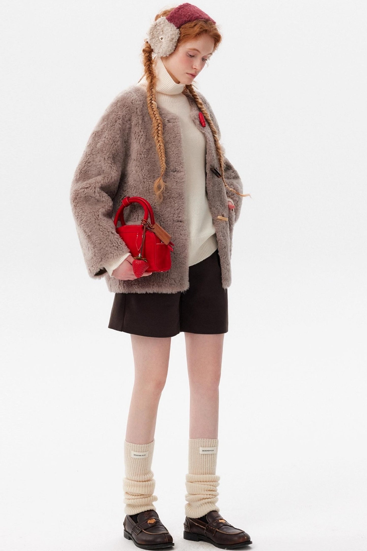 Retro Woolen Suit Shorts