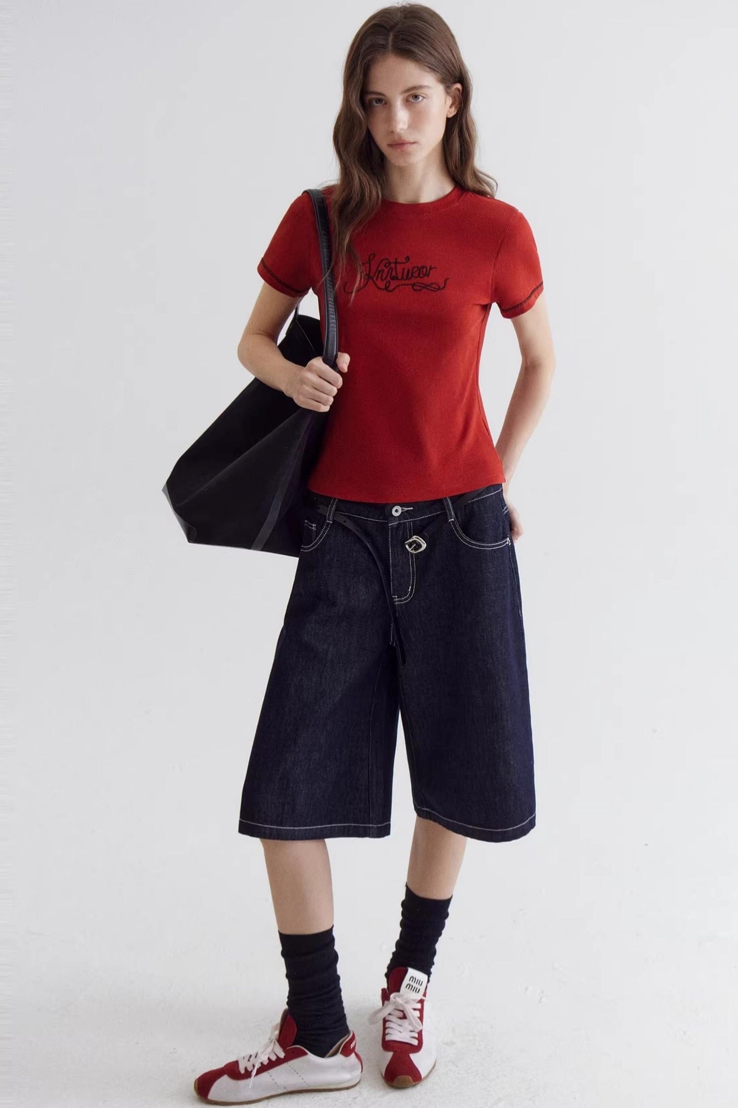 Top Rojo Vintage Bordado