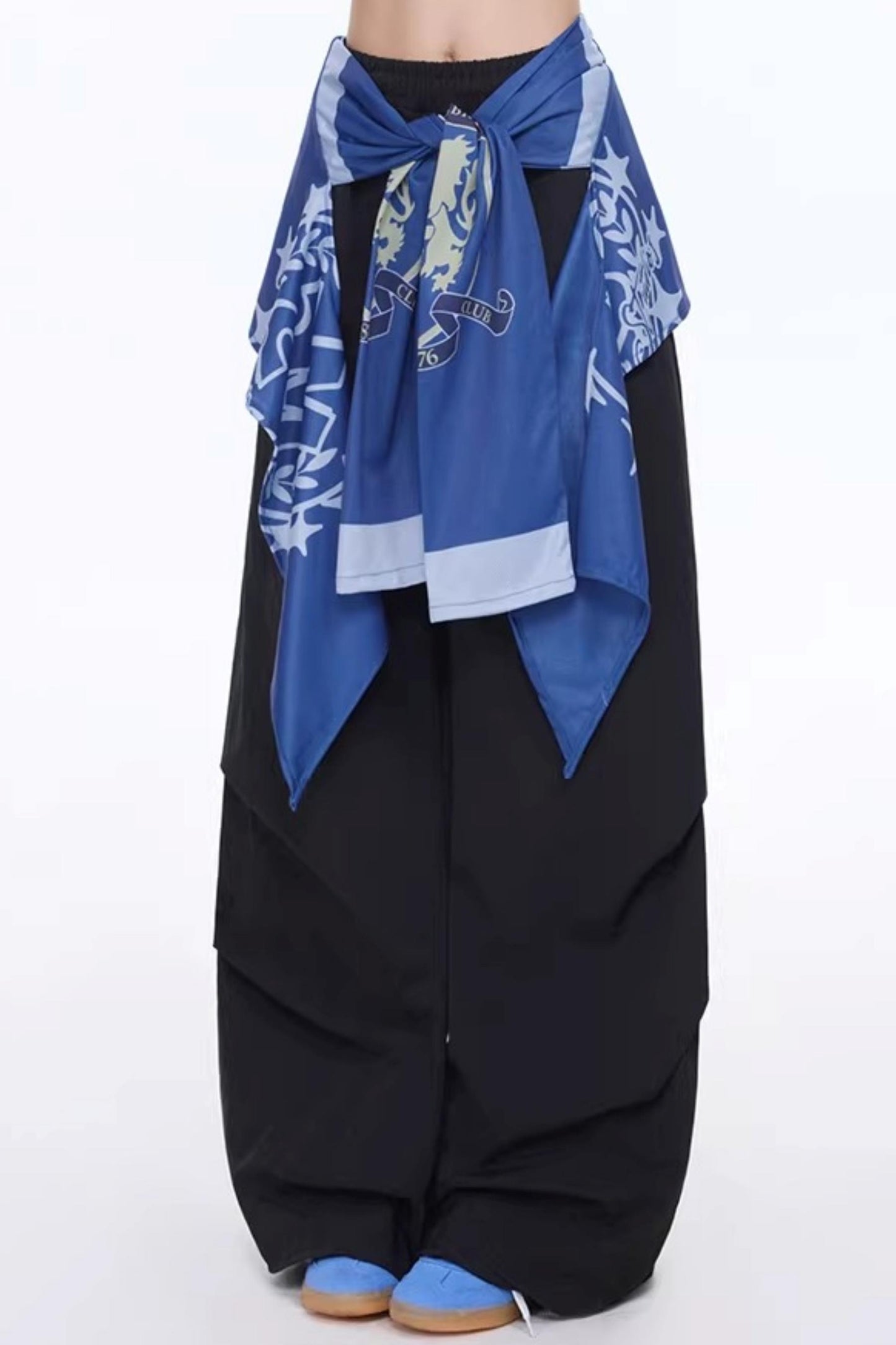 Belted Wide-Leg Pants