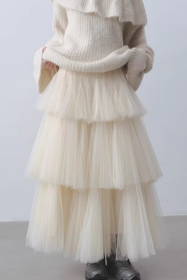 Cream White Fairy Skirt