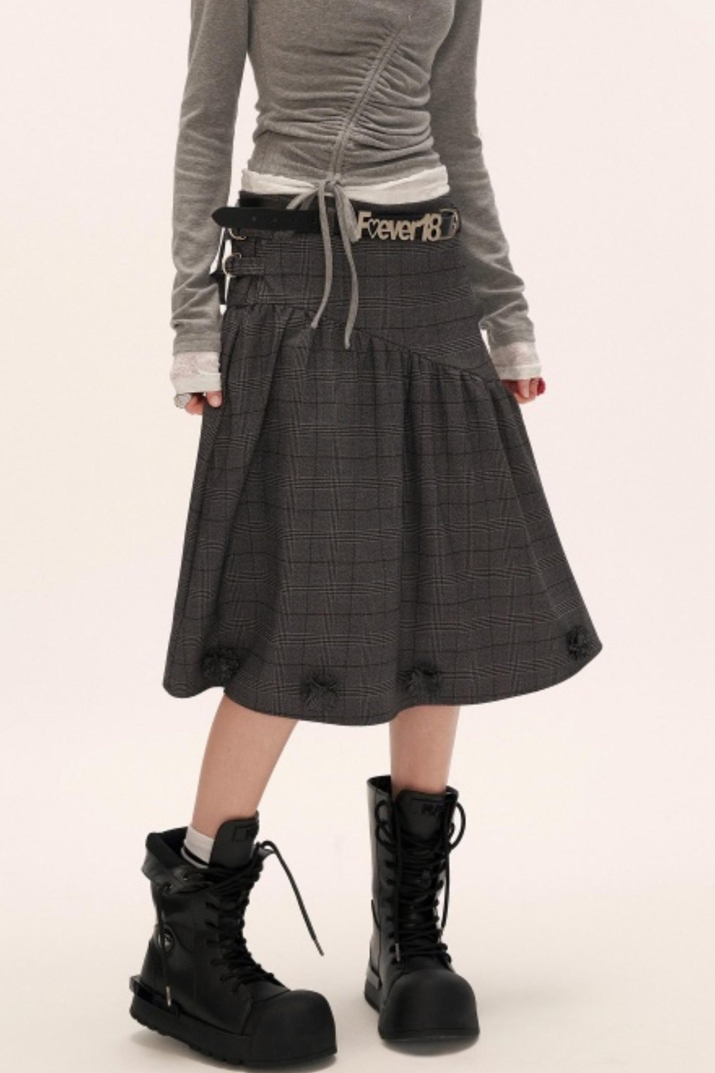 Flower High-End Mid-Length Skirt