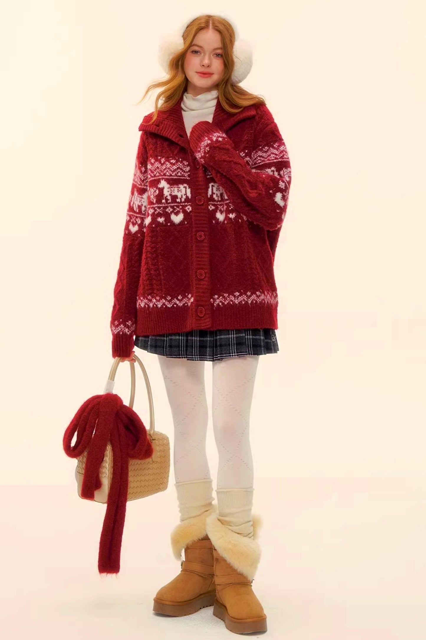 Fair Isle Wool Cardigan