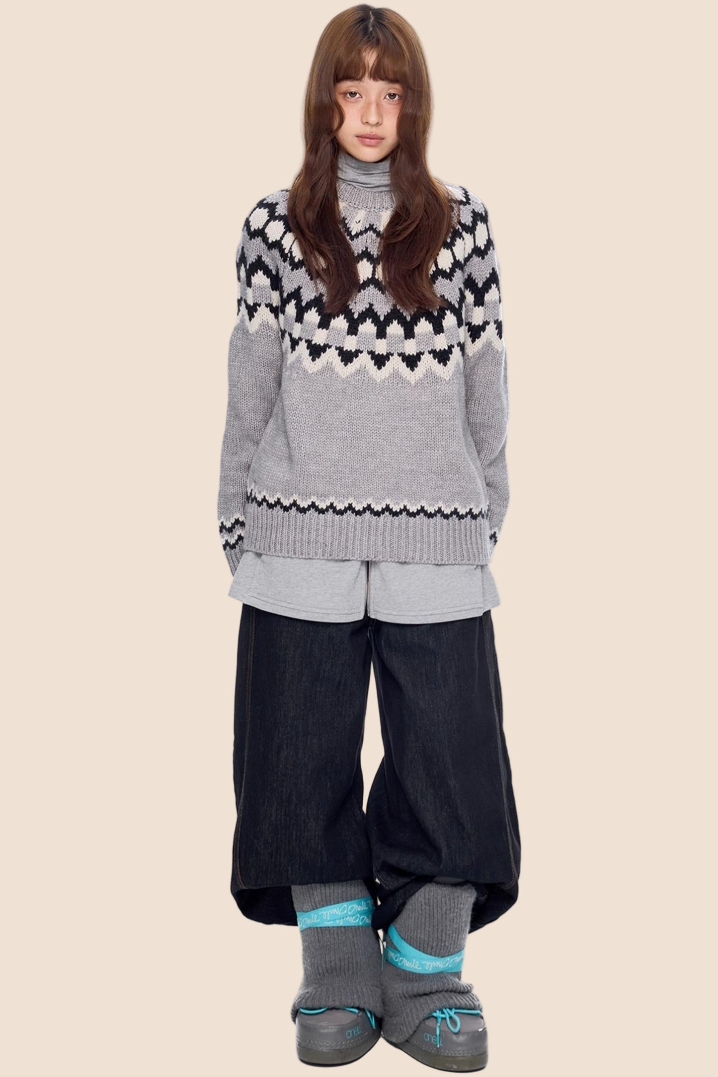 Fair Isle Knit Sweater