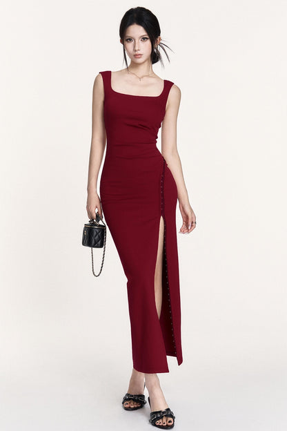 French Slim Waist Slimming Dress