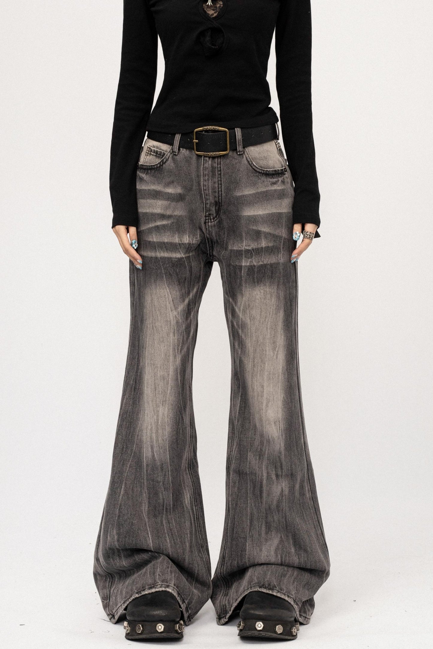 Retro Loose Drape Floor-length Pants