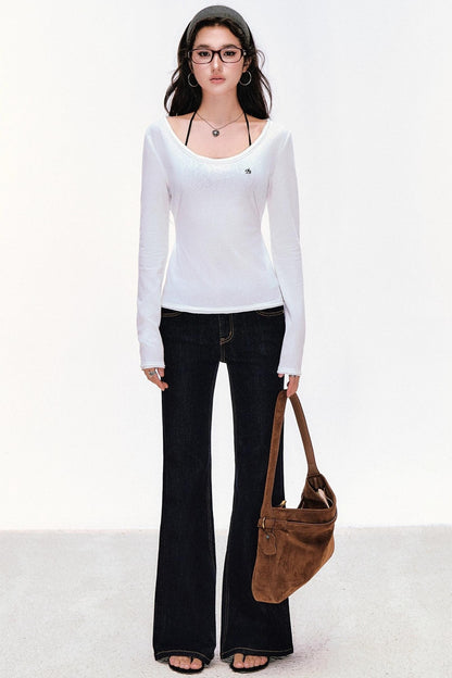 Slimming Base Long-Sleeved T-Shirt