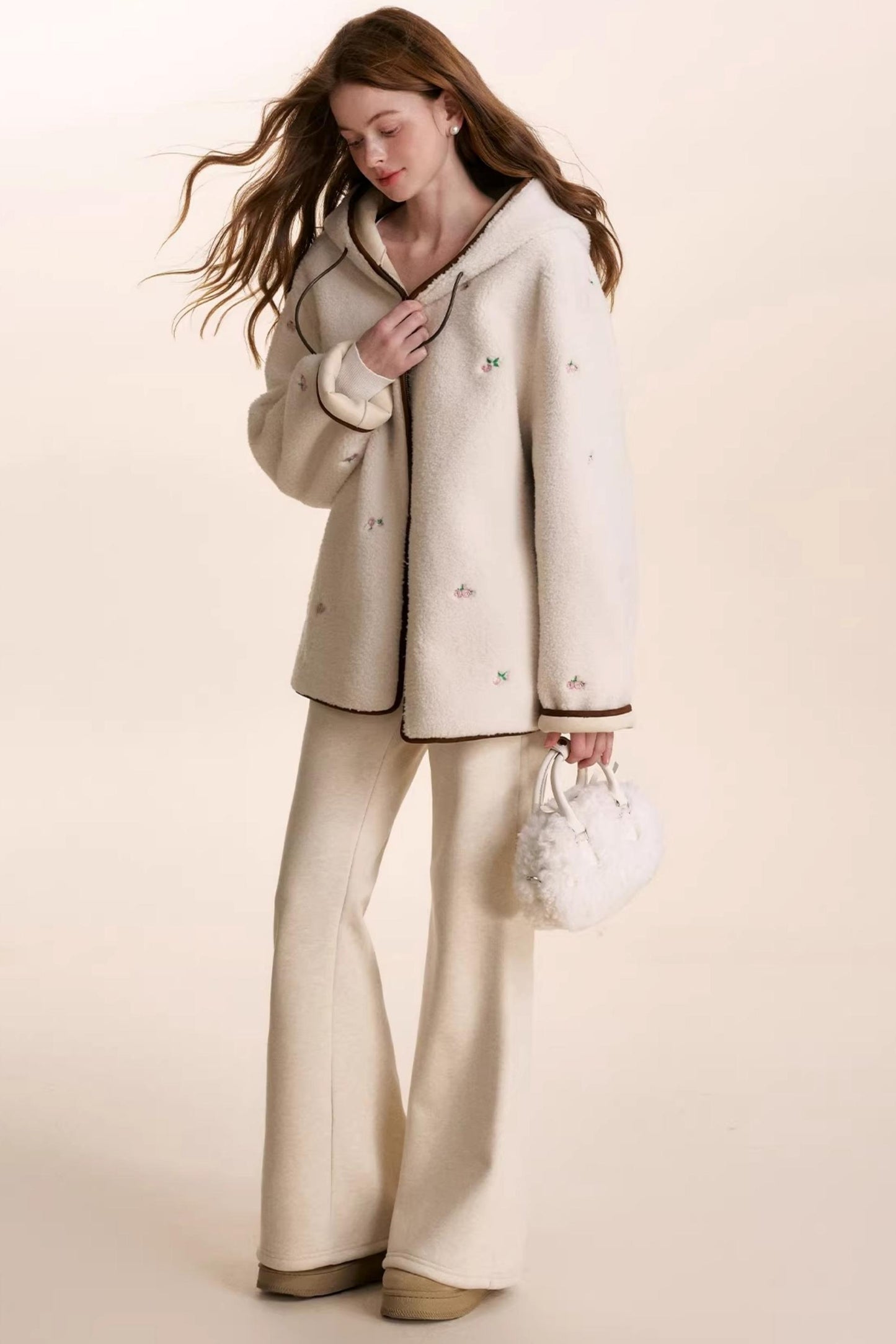 Cashmere Blend Flared Sweatpants