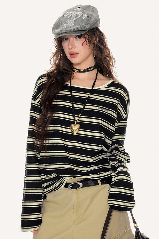 Striped Long Sleeve T-Shirt
