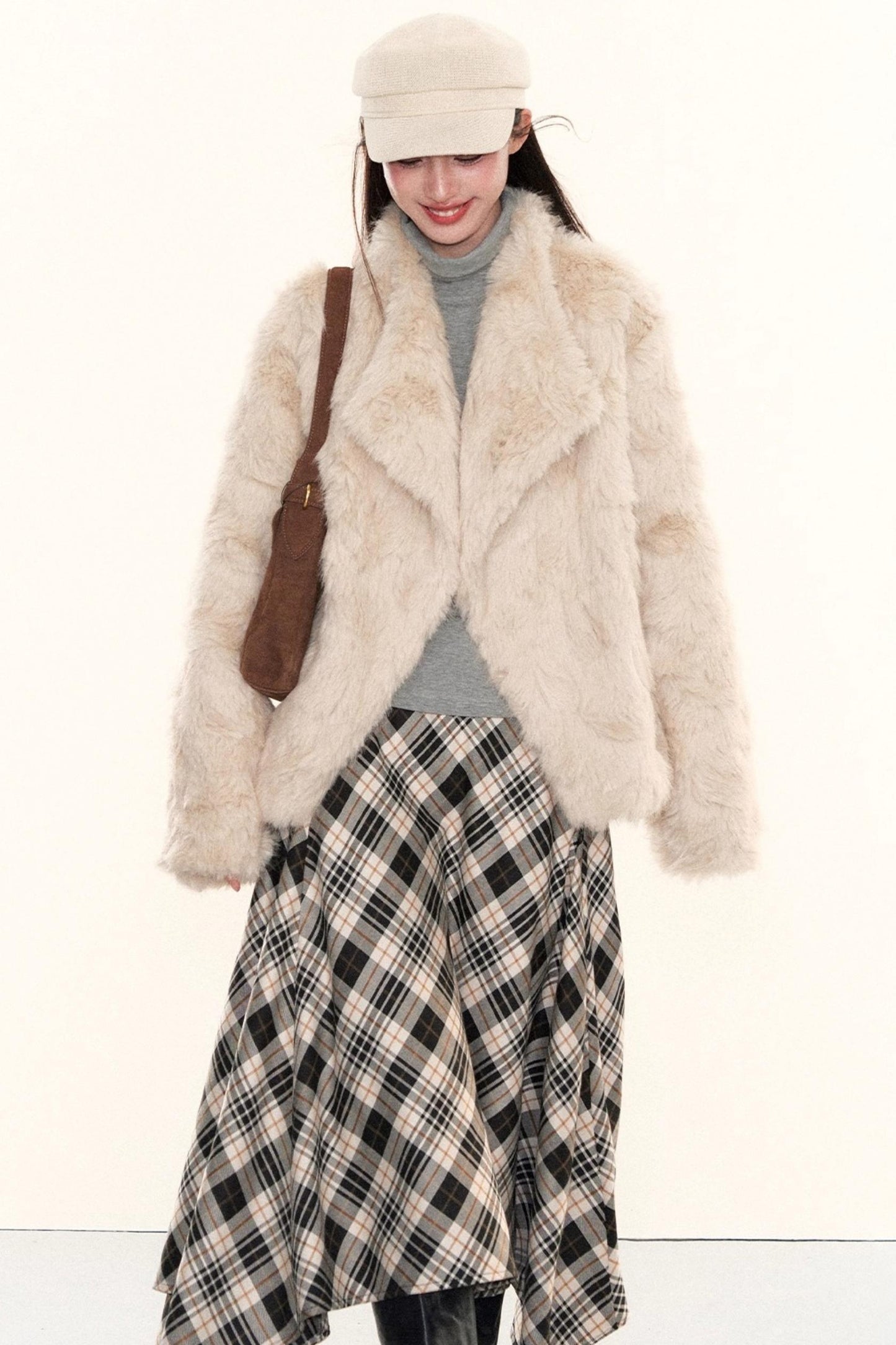 Retro Eco-Friendly Fur Coat