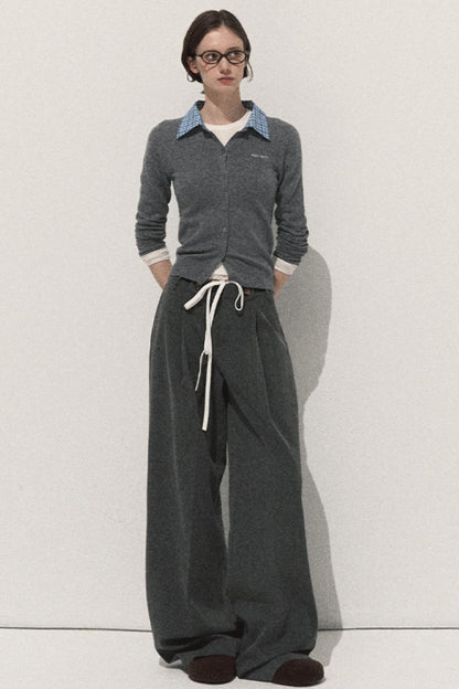 Slim Fit Wool Knit Top