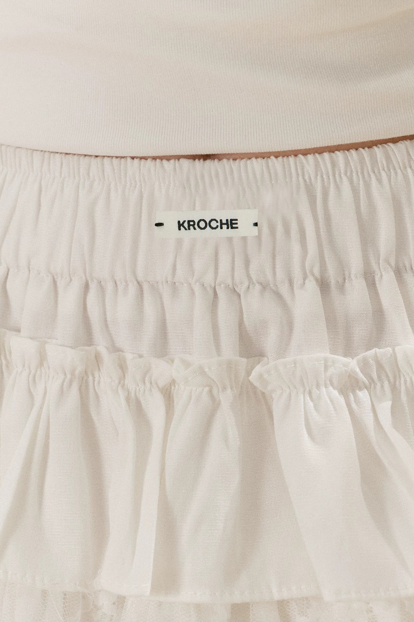 Cotton Lace A-Line Skirt