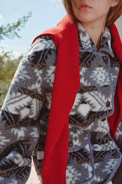 Fair Isle Lamb Wool Jacket