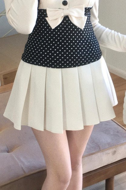 Polka Dot Bow Skirt Set-Up