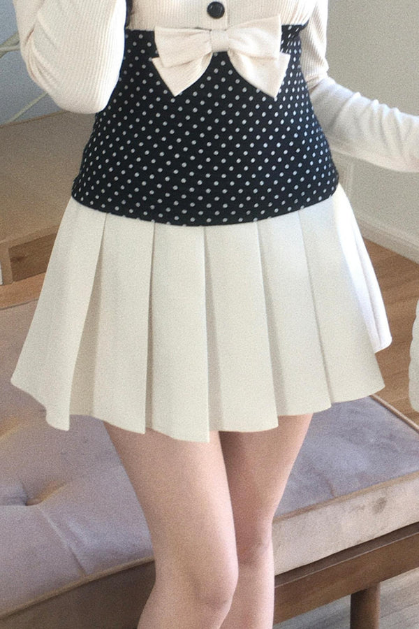 Polka Dot Bow Skirt Set-Up