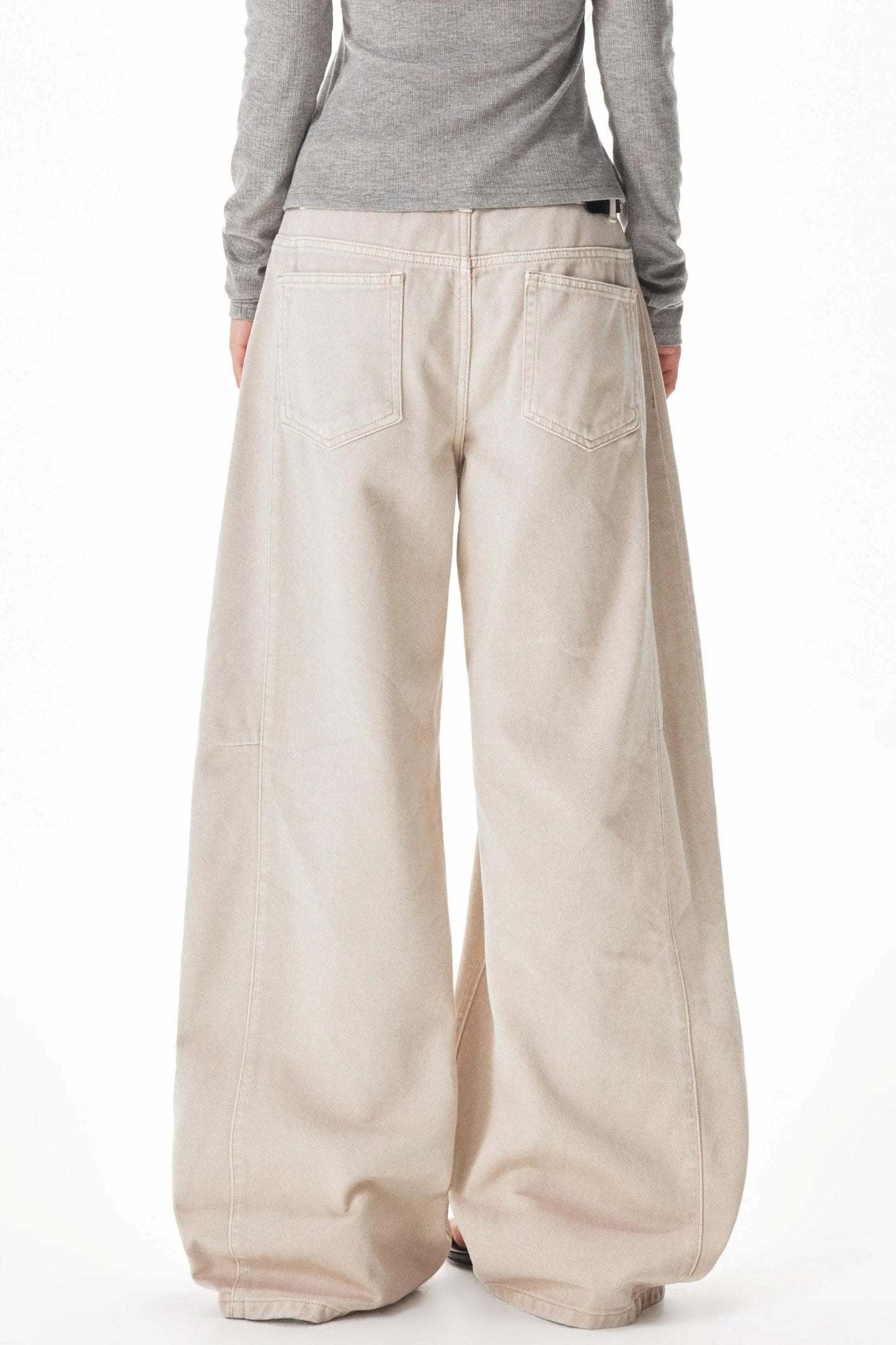 Retro Washed Apricot Cargo Pants