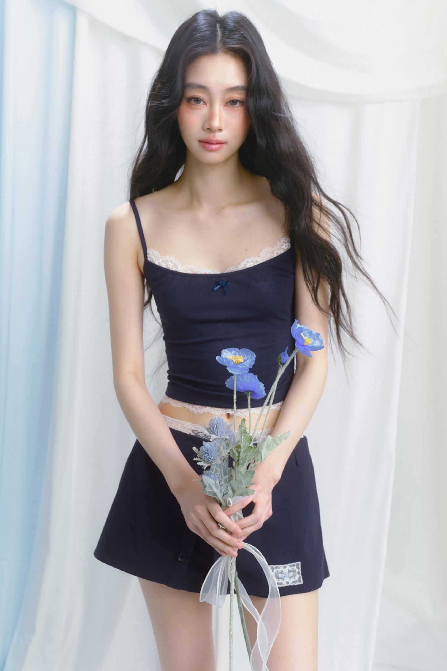 Sporty Strap Knit Top Set-Up