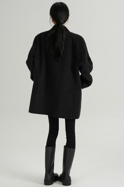 High-End Wool Tweed Suit Jacket