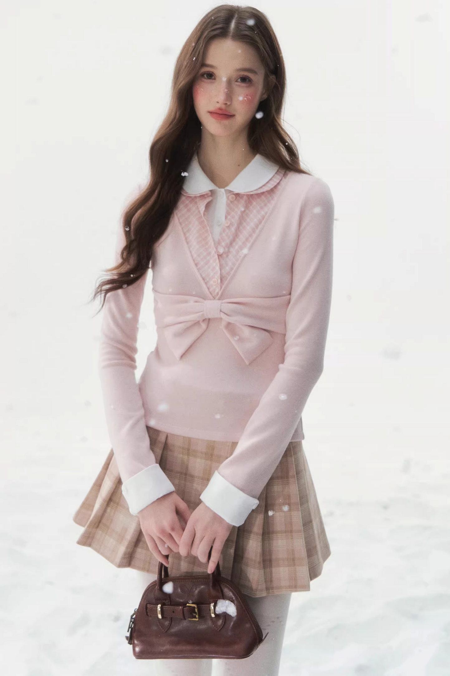 Doll Collar Three-Piece Top