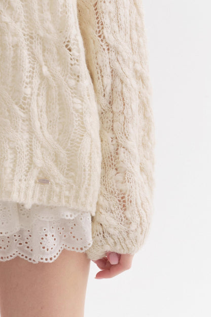 Wool Texture Lazy Loose Sweater