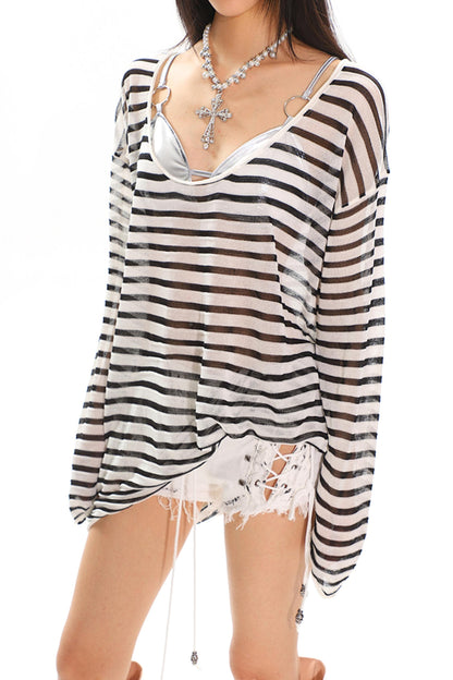 Cozy Striped Sleeve Shirt