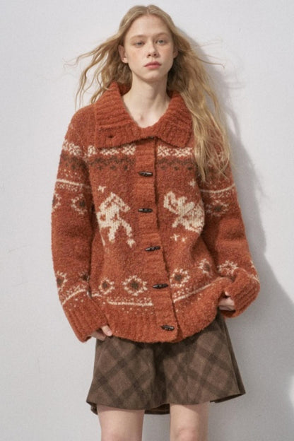 Bird and Pony Knit Cardigan