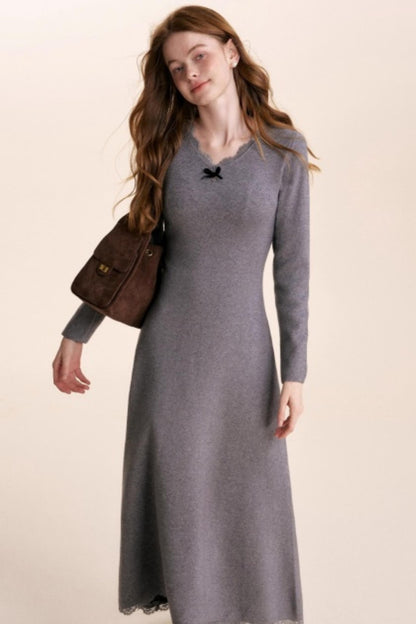 Romantic Lace Knit Dress