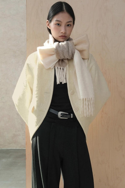 Wool Tassel Winter Scarf