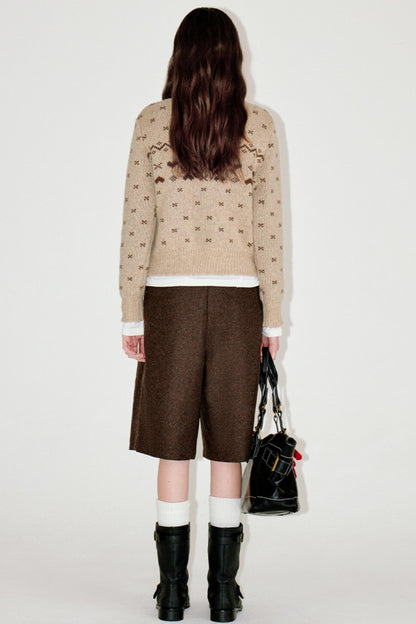 Retro Wool Fair Isle Cardigan