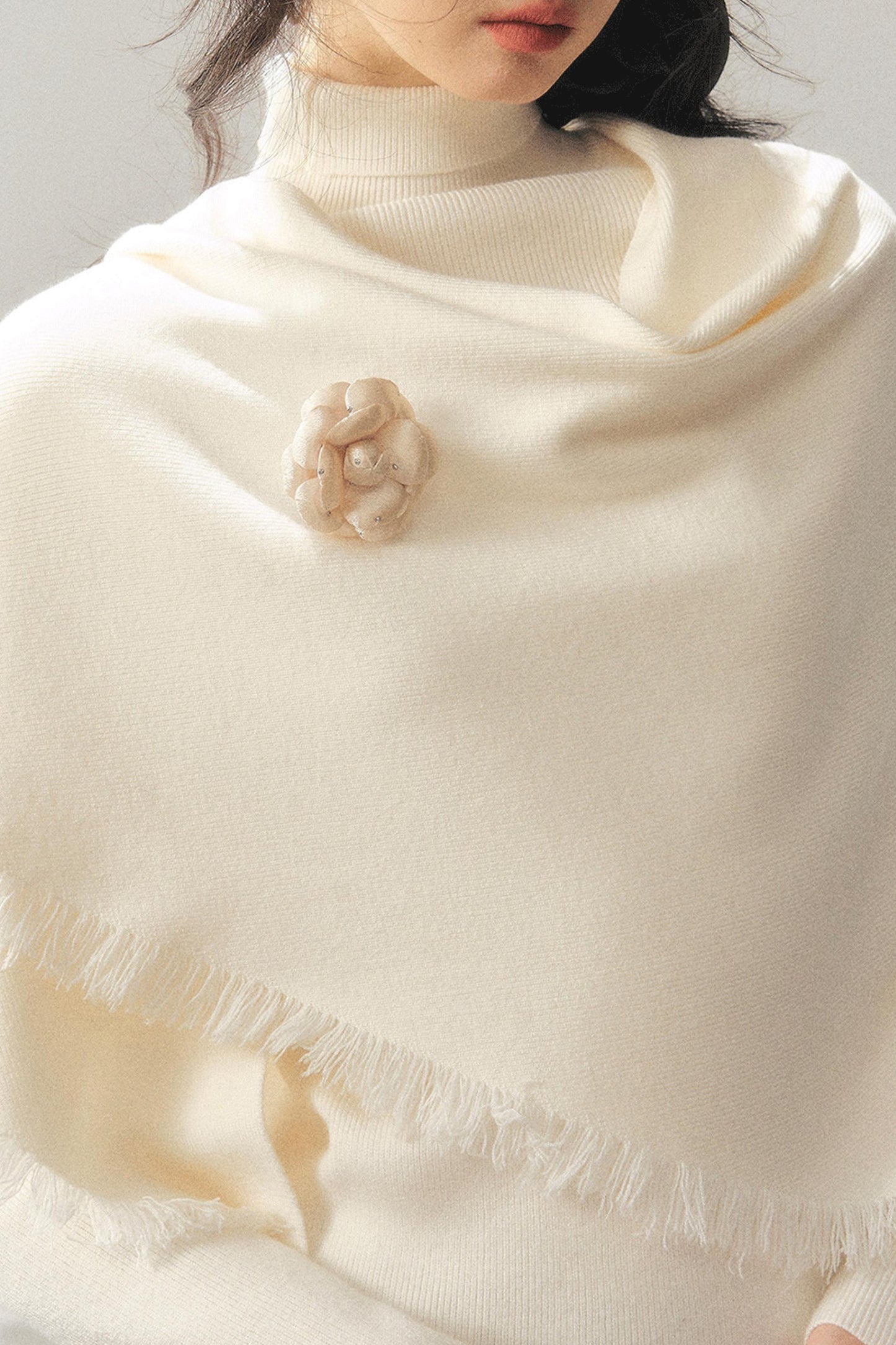 French Winter Turtleneck Sweater Set