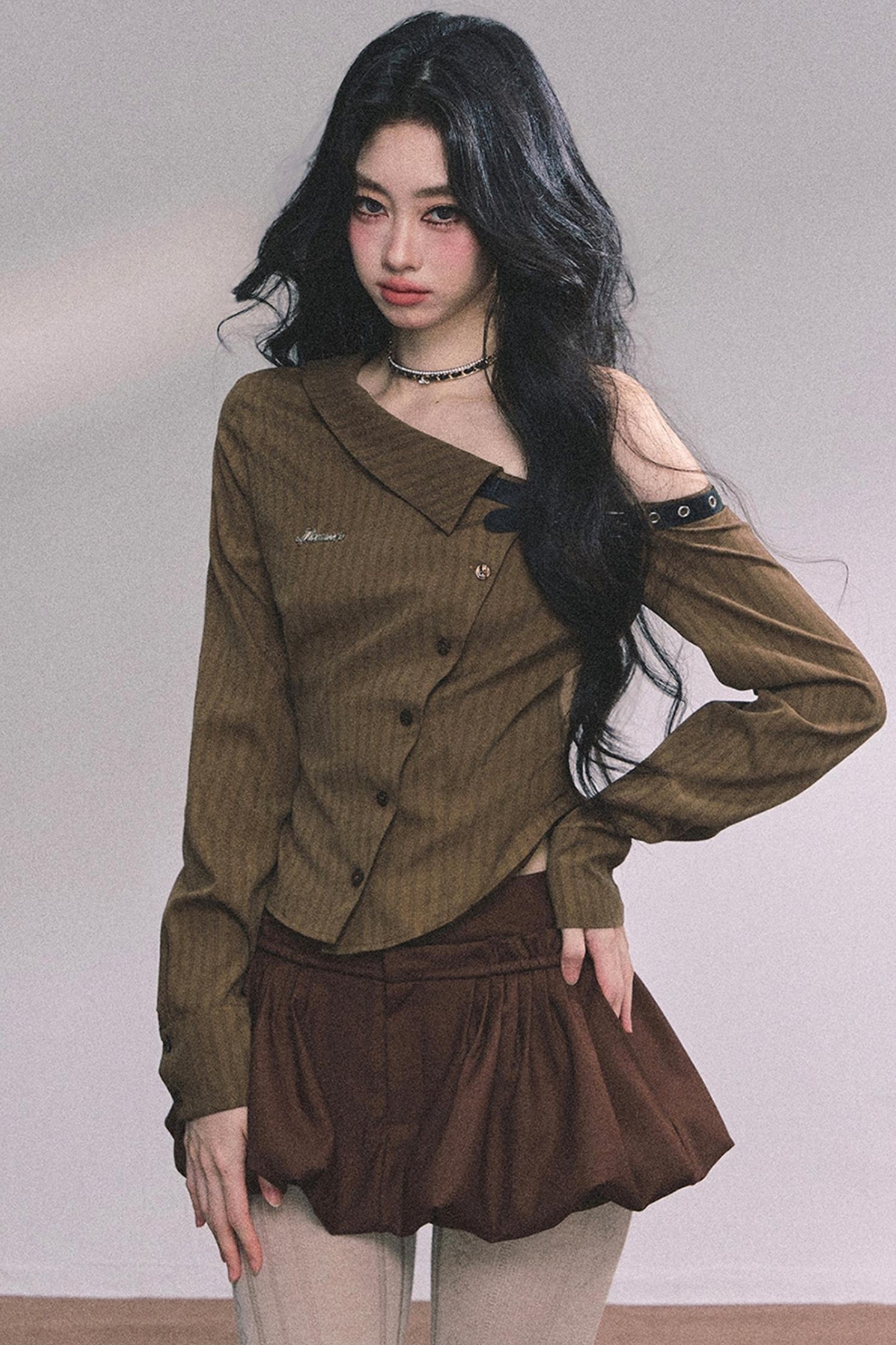 Autumn Striped Slimming Top