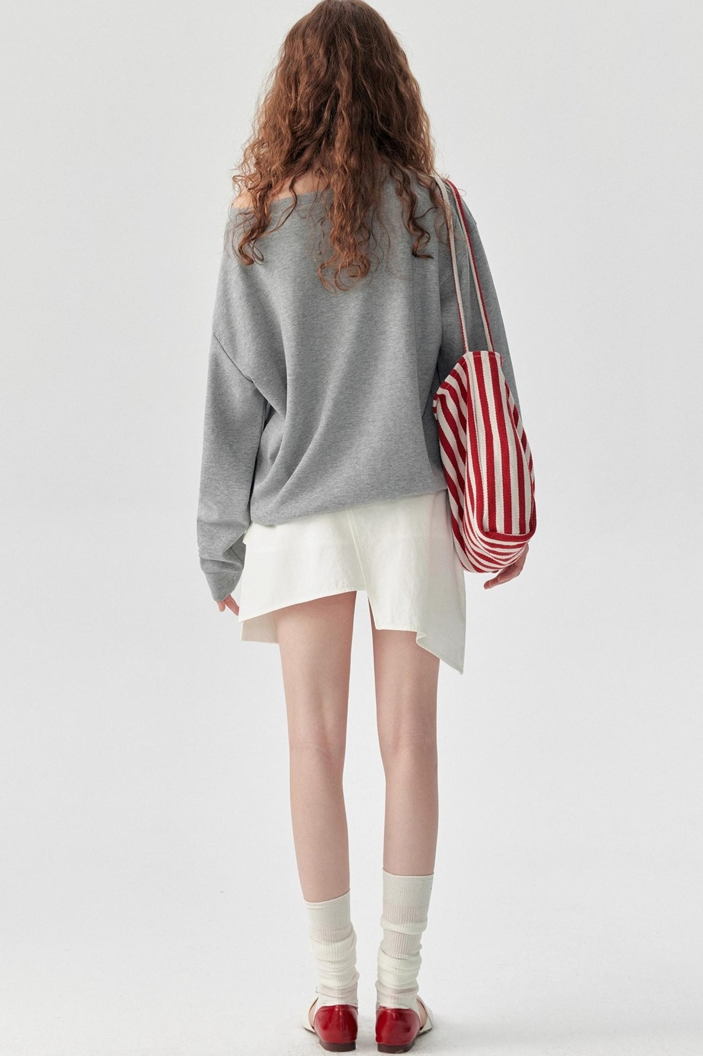 Fashion Cross-Shoulder Sweatshirt