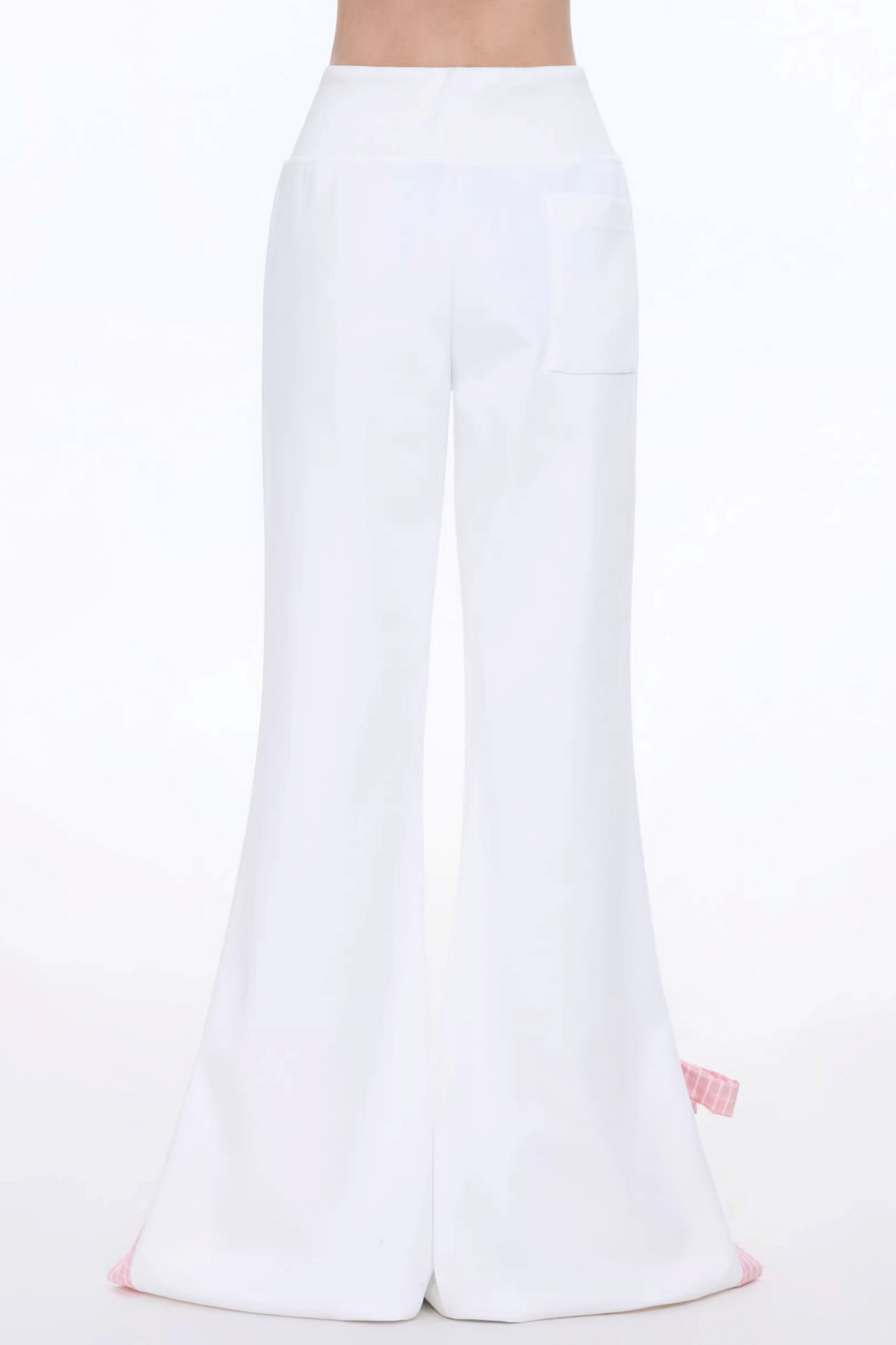 Retro Bowknot Flared Pants
