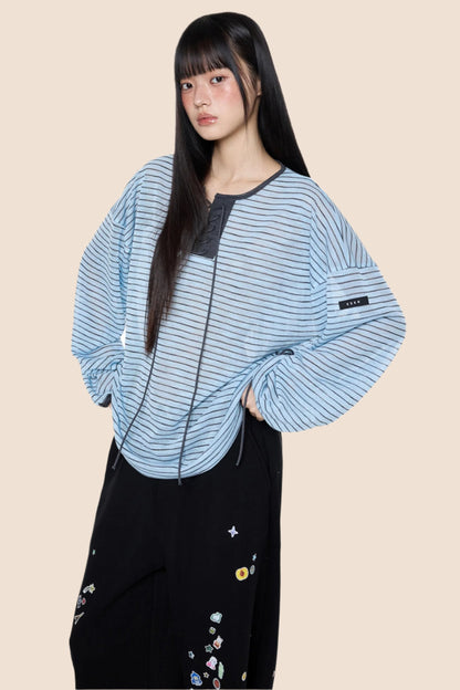 Summer Striped Long Sleeve T-Shirt