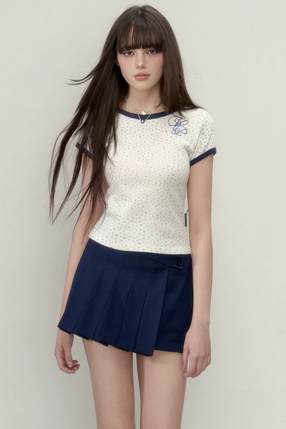 Irregular Pleated A-Line Skirt