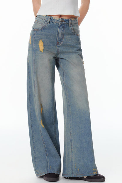 Memory Fragments Straight Jeans