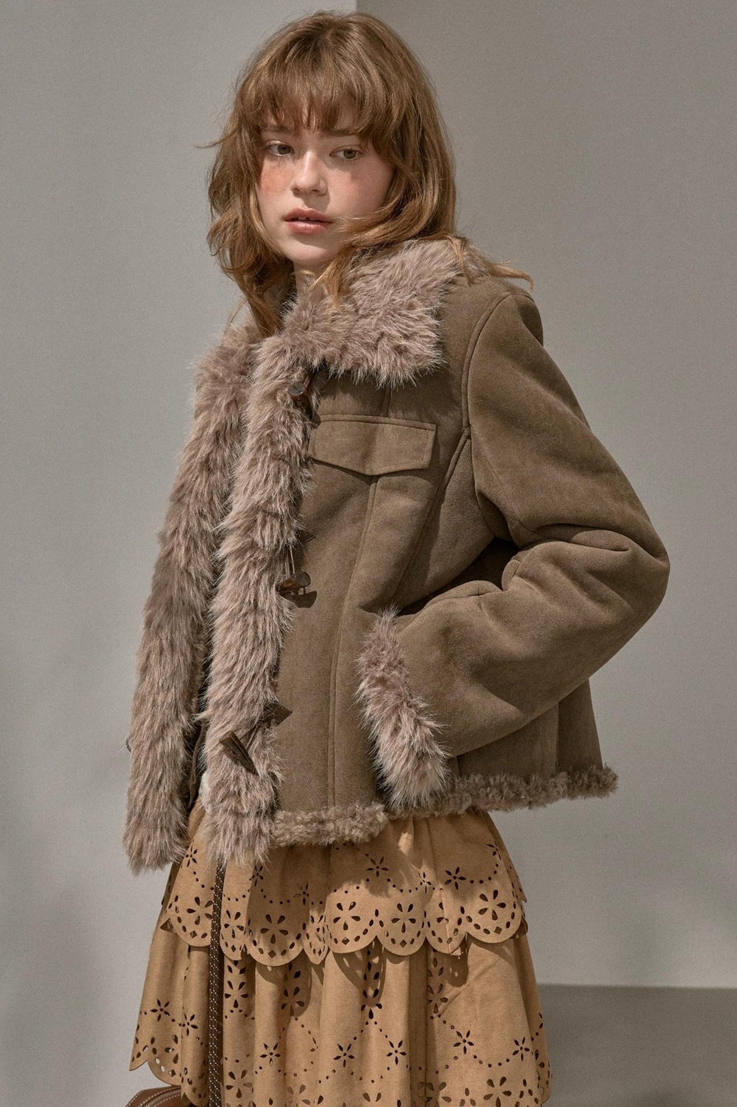 Cascading Vintage Short Skirt