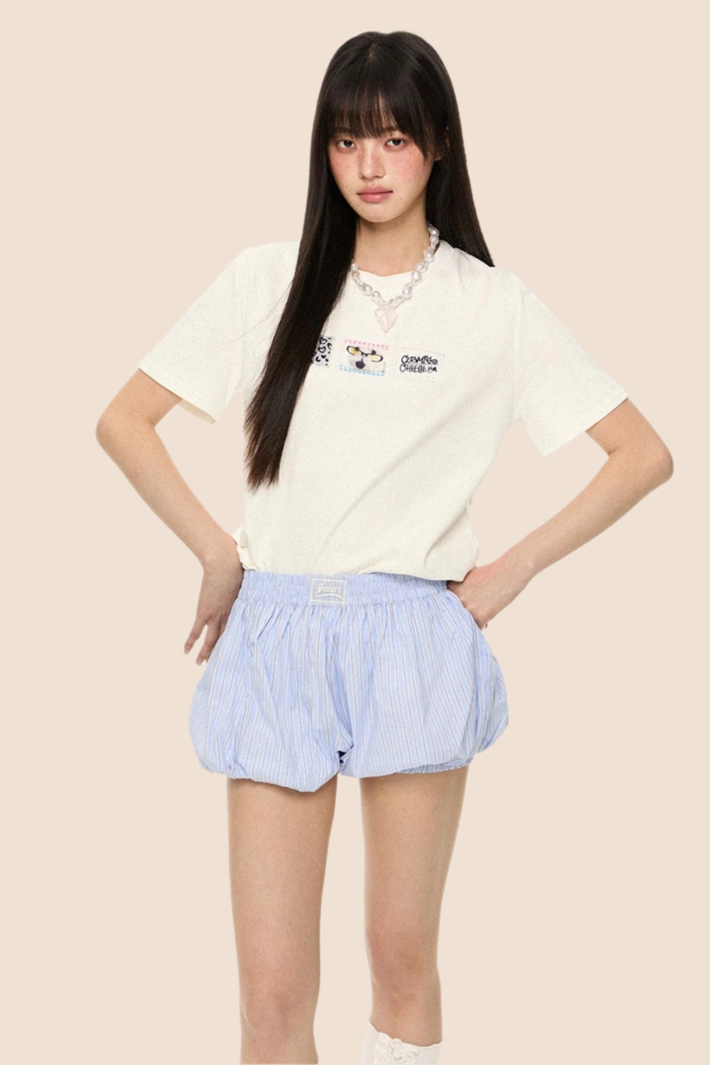 Retro Print Short Sleeve Tee