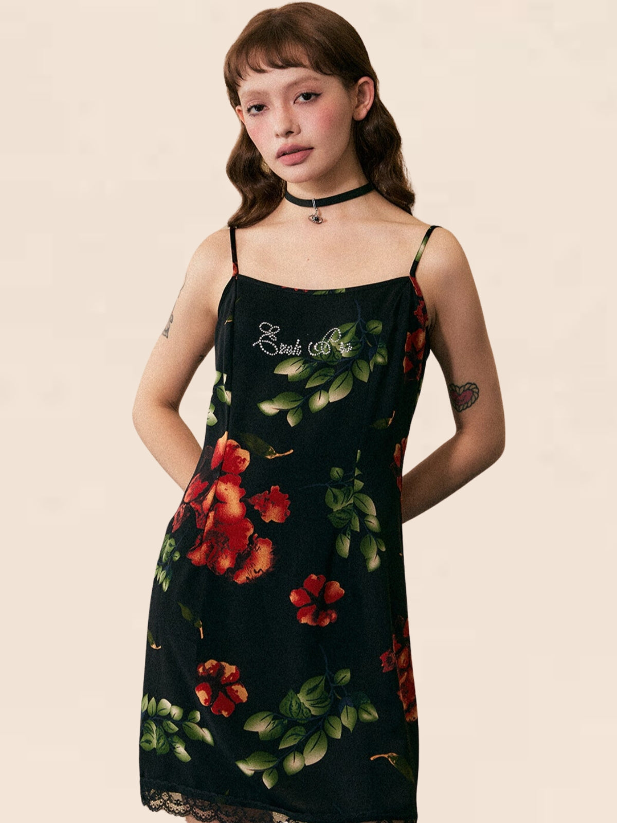 French Retro Slip Dress