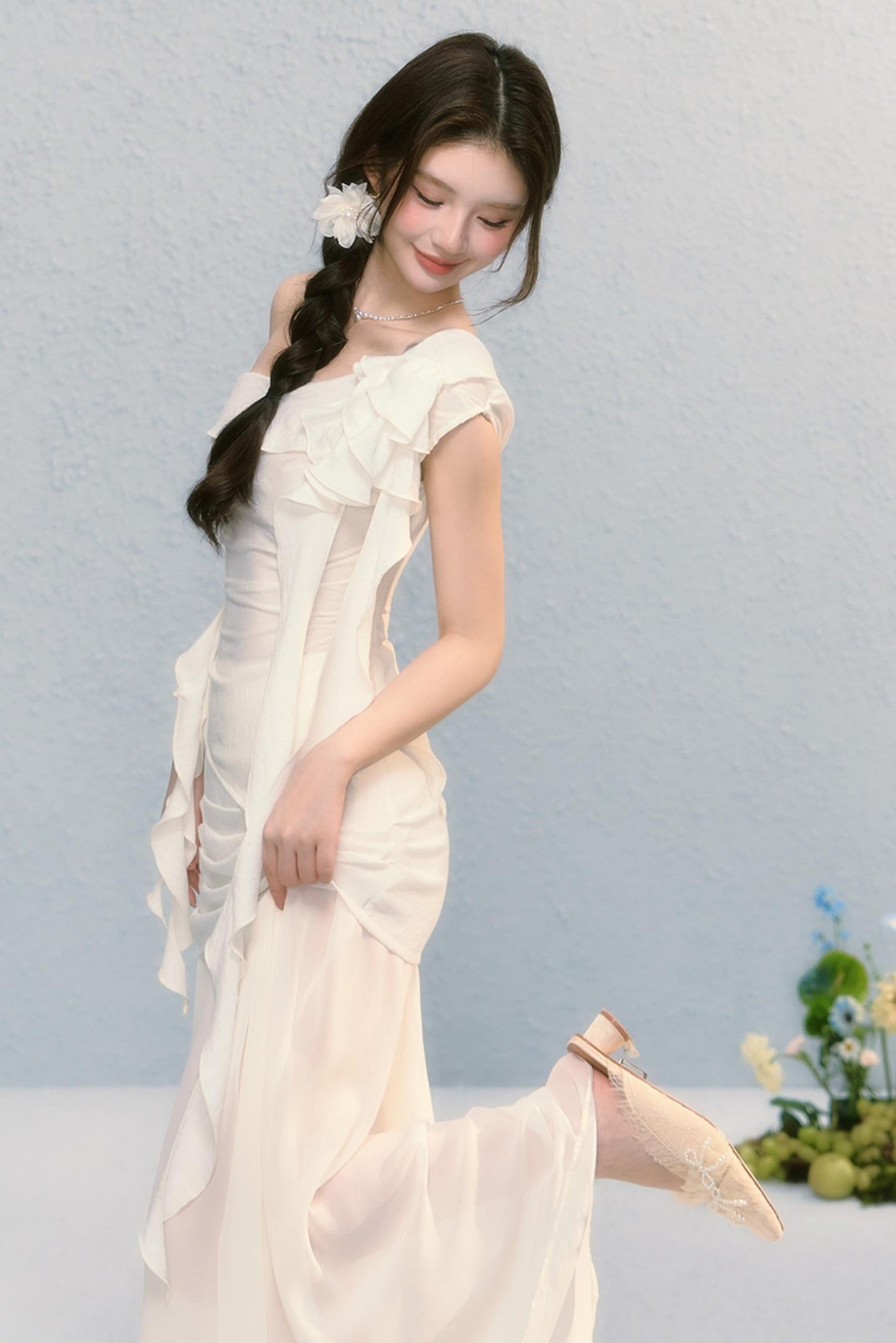 Elegant Rose Skirt Set-Up