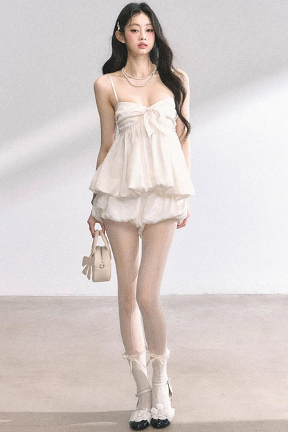 Floral Strap Two-Piece Summer Skirt Set-Up