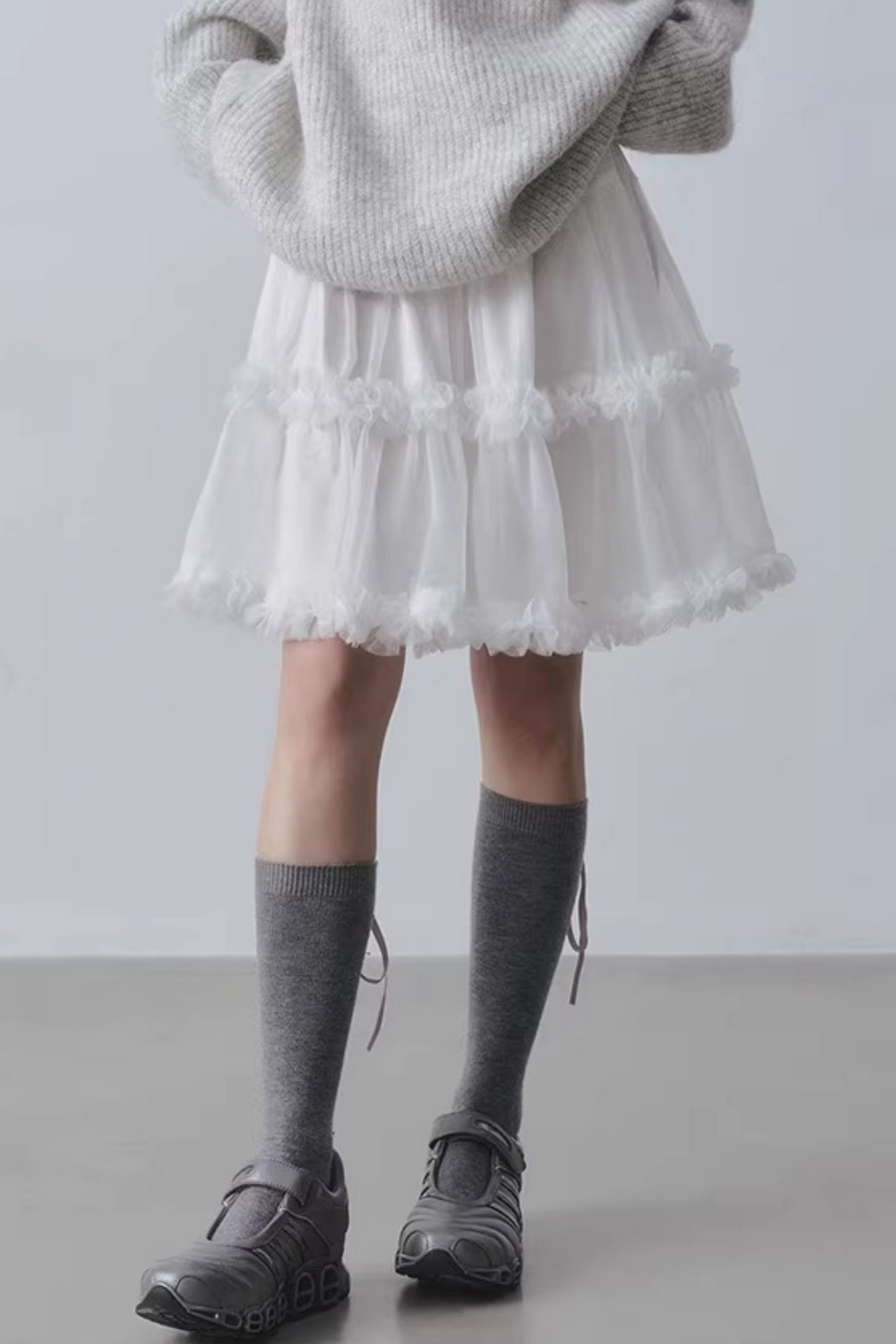 Three-Dimensional Lace Skirt