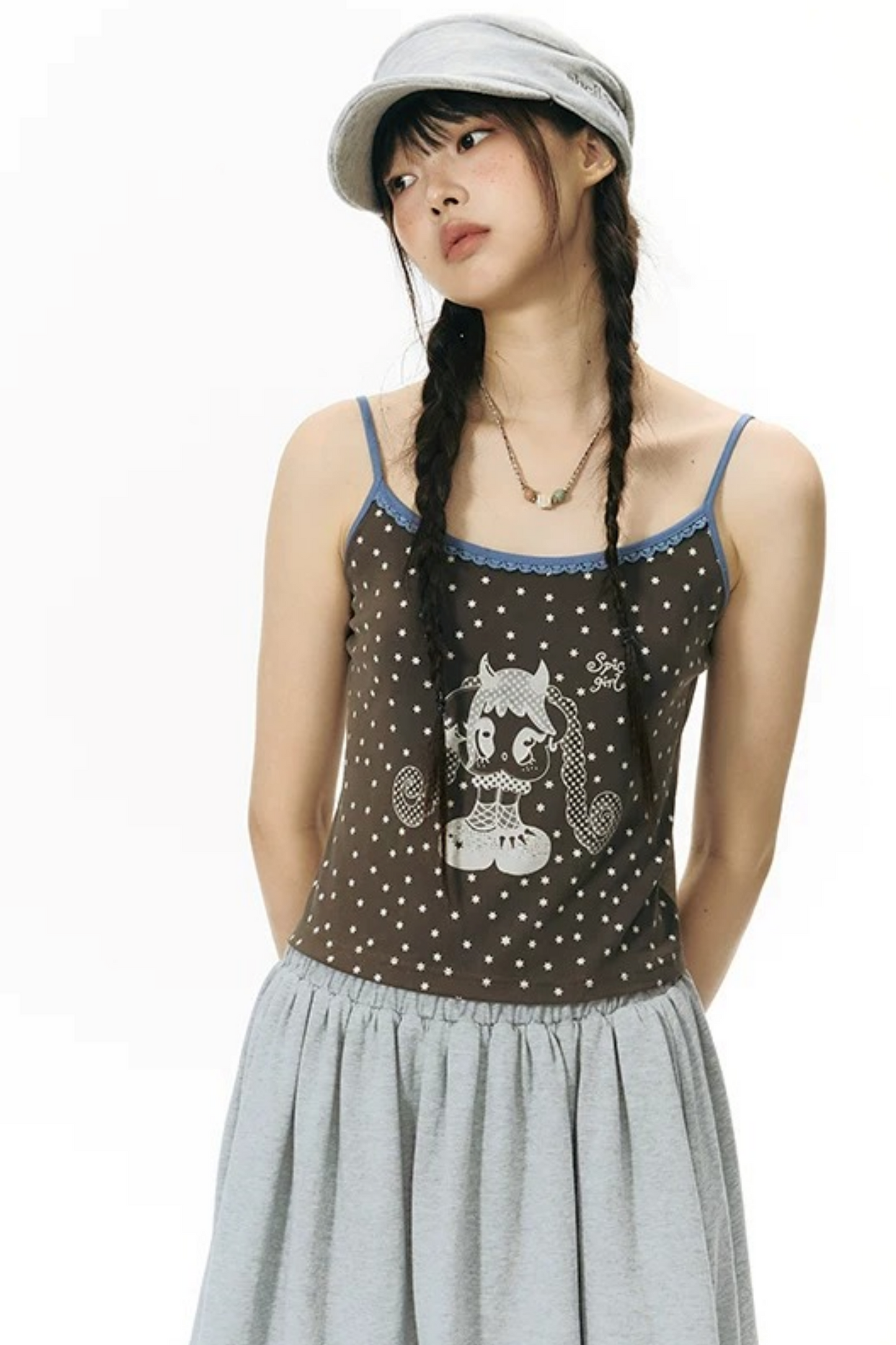 All-Over Print Color-Blocked Camisole