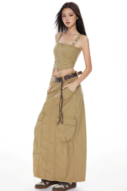 Retro Workwear Skirt