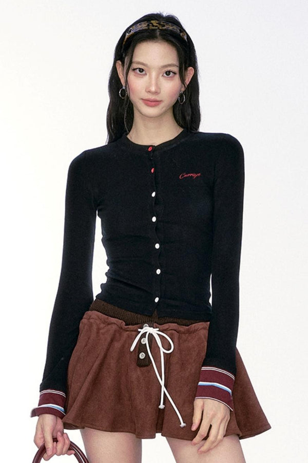 Samt Slim Patchwork Top 